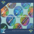 Custom different shapes metal color laser label hologram sticker